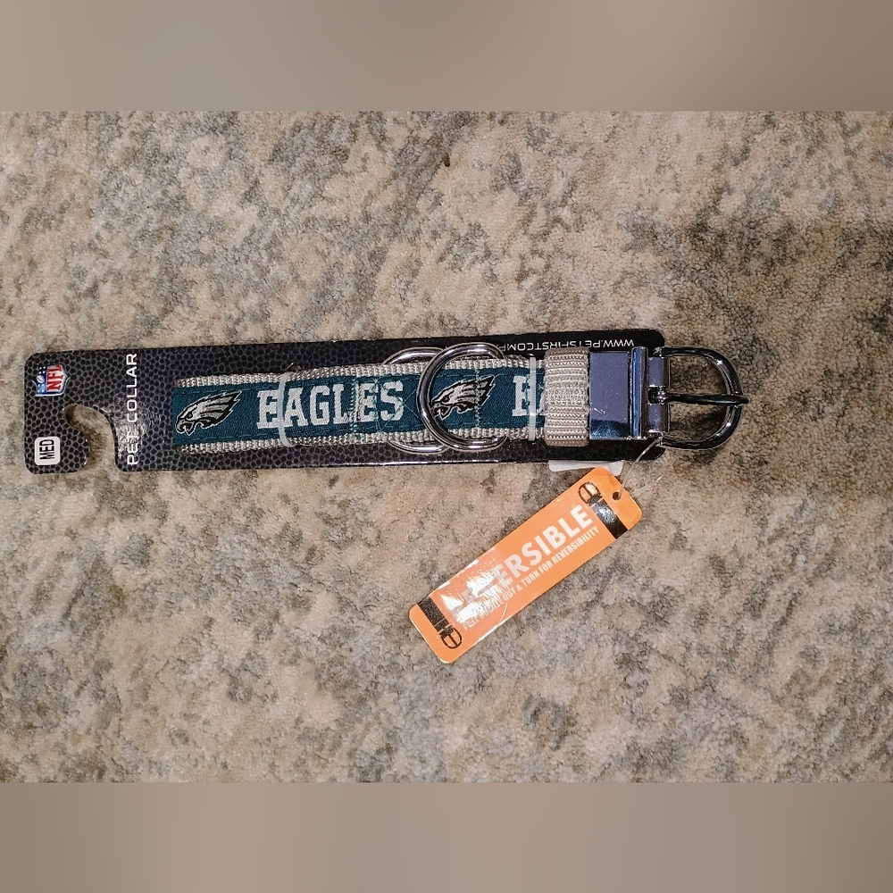 Philadelphia eagles dog collar